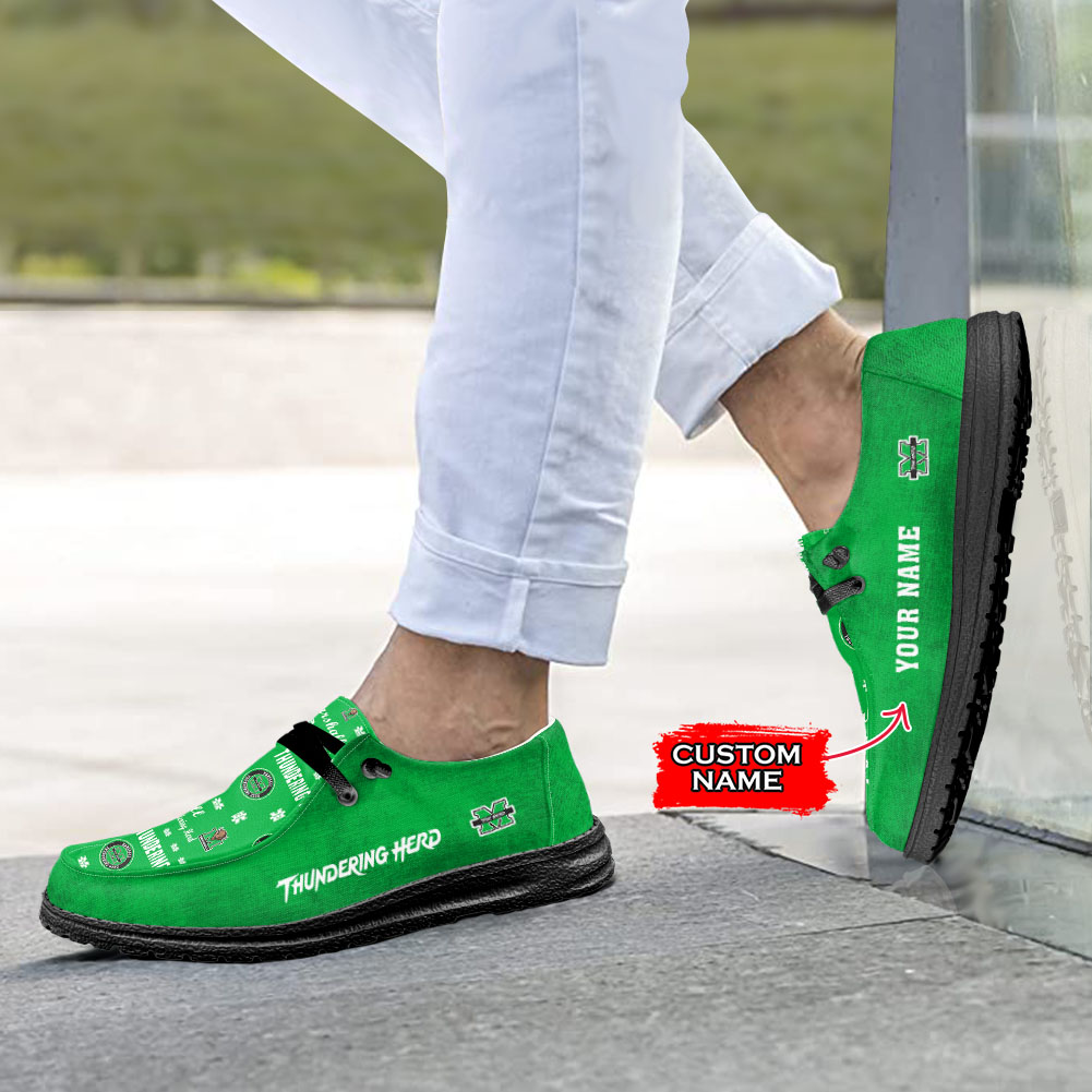 Marshall Thundering Herd H-D Shoes Wally Herren-Slipper zum Schnüren für Männer und Frauen