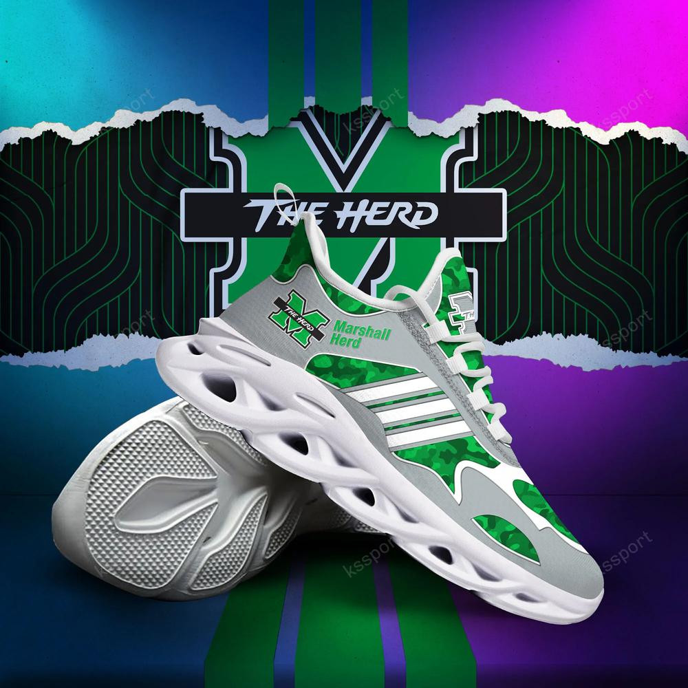 Marshall Thundering Herd Max Soul Clunky, Camo Running Sneakers für Fans aller Zeiten