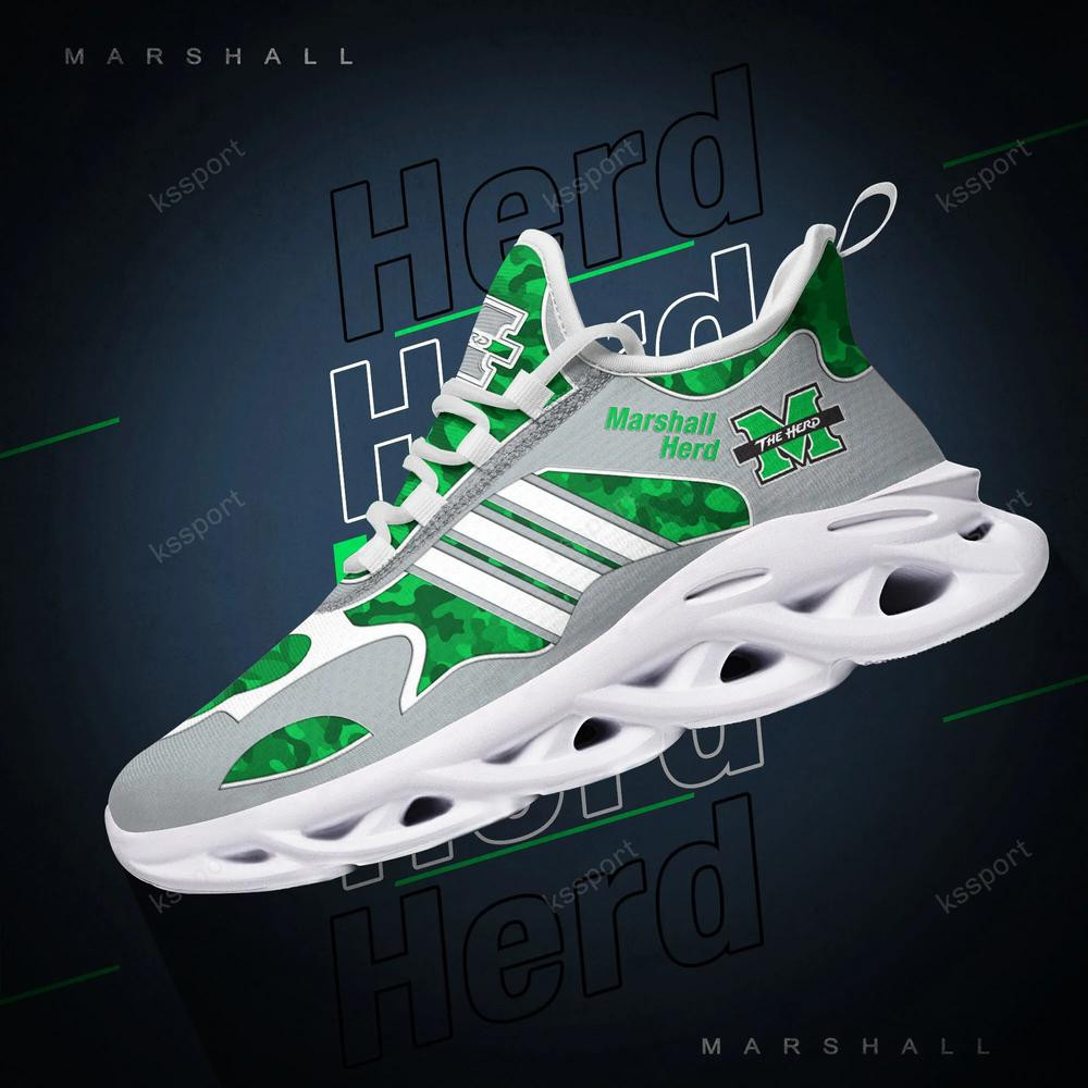 Marshall Thundering Herd Max Soul Clunky, Camo Running Sneakers für Fans aller Zeiten
