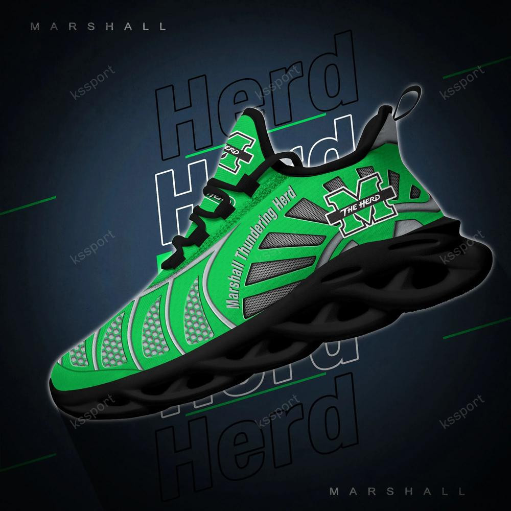 Marshall Thundering Herd Max Soul Clunky, schwarz-weiße Laufschuhe