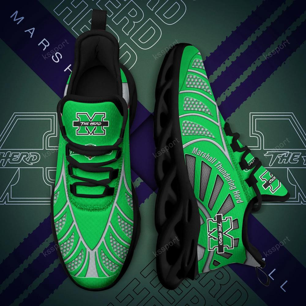 Marshall Thundering Herd Max Soul Clunky, schwarz-weiße Laufschuhe