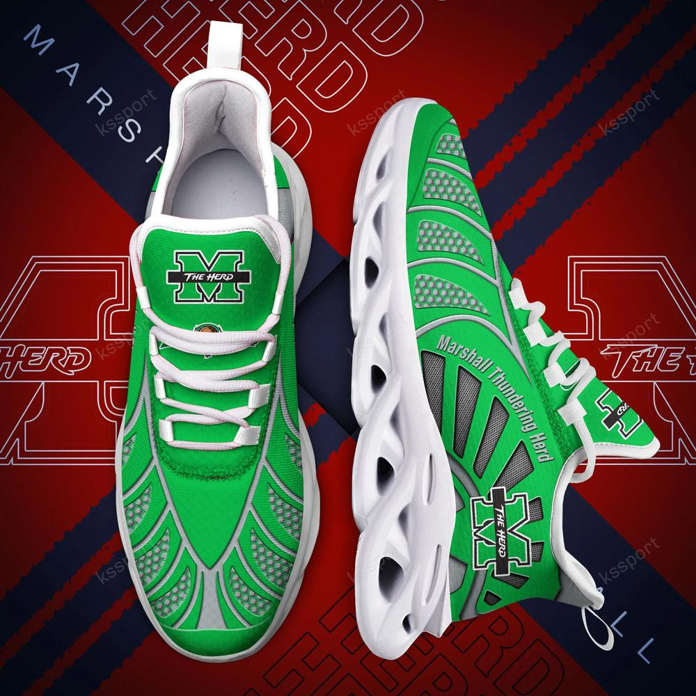 Marshall Thundering Herd Max Soul Clunky, schwarz-weiße Laufschuhe