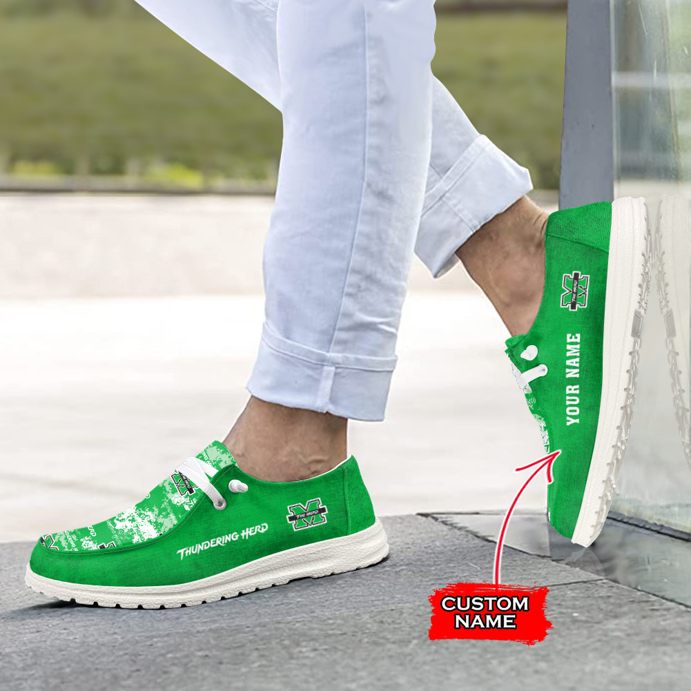 Marshall Thundering Herd personalisierte H-D-Sportschuhe – individuelles Namensdesign