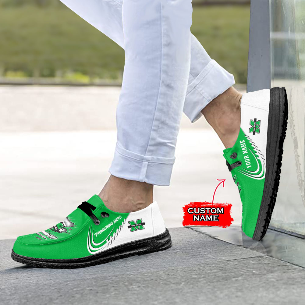 Marshall Thundering Herd personalisierte H-D-Sportschuhe – individuelles Namensdesign