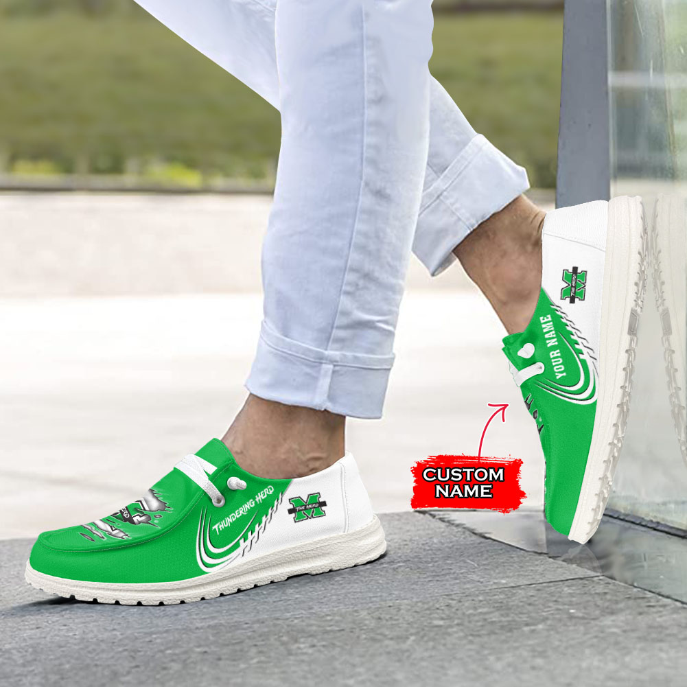 Marshall Thundering Herd personalisierte H-D-Sportschuhe – individuelles Namensdesign