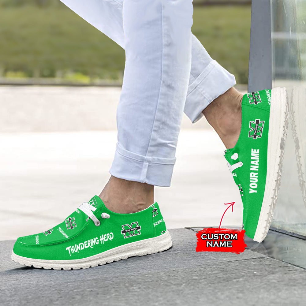 Marshall Thundering Herd personalisierte H-D-Sportschuhe – individuelles Namensdesign