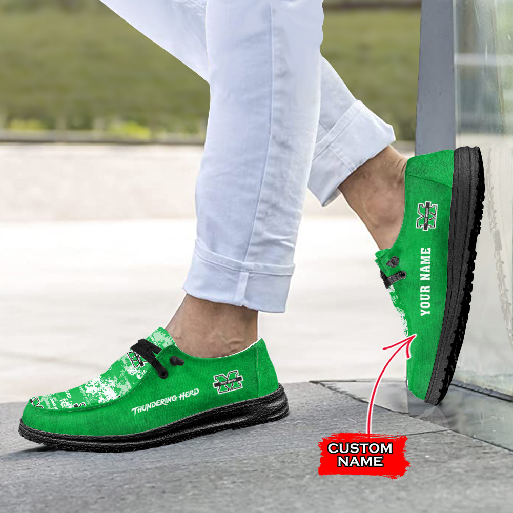Marshall Thundering Herd personalisierte H-D-Sportschuhe – individuelles Namensdesign