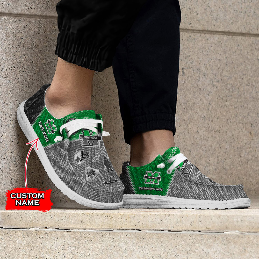 Marshall Thundering Herd personalisierte H-D-Sportschuhe – individuelles Namensdesign