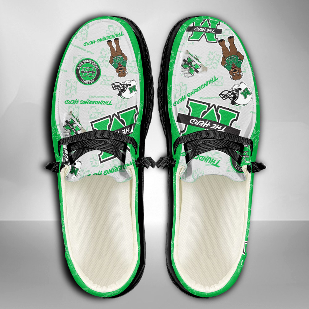 Marshall Thundering Herd personalisierte H-D-Sportschuhe – individuelles Namensdesign