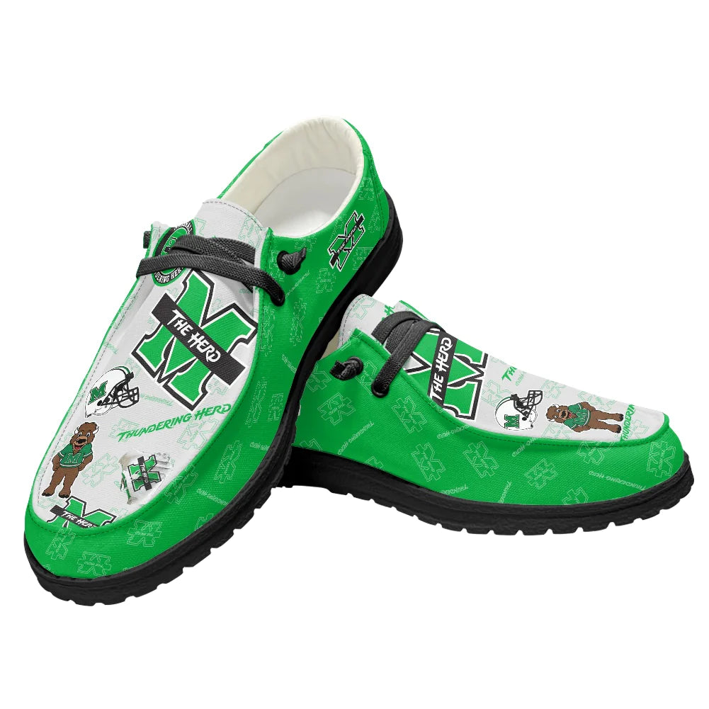 Marshall Thundering Herd personalisierte H-D-Sportschuhe – individuelles Namensdesign