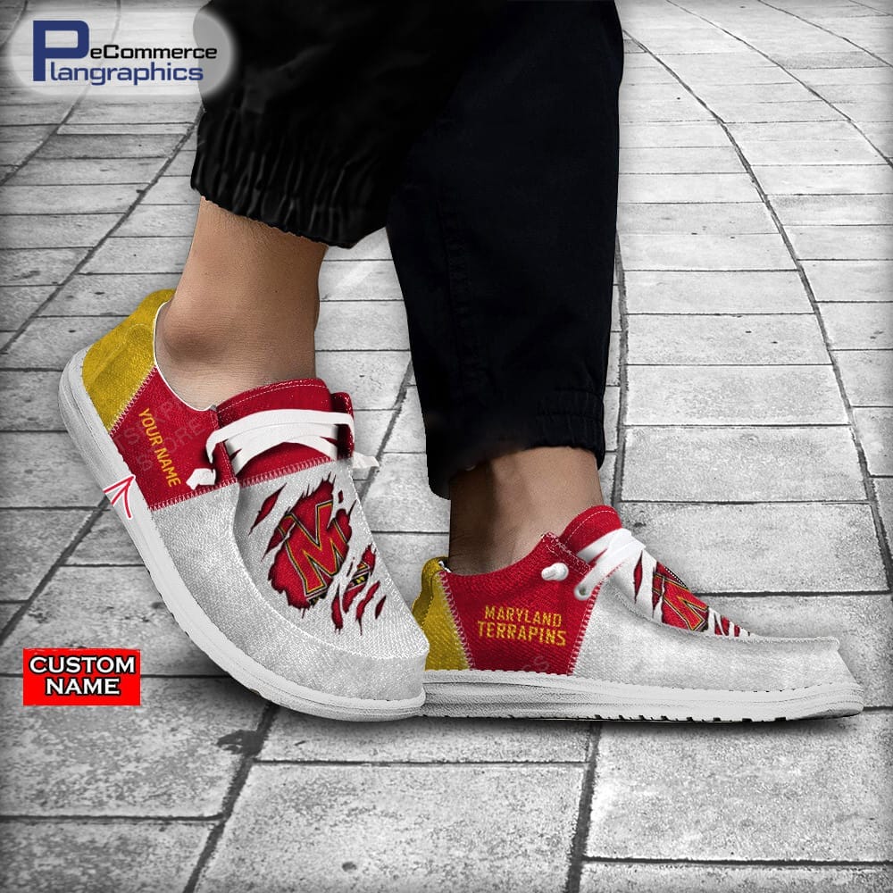 Maryland Terrapins individuelle Namens-H-D-Schuhe