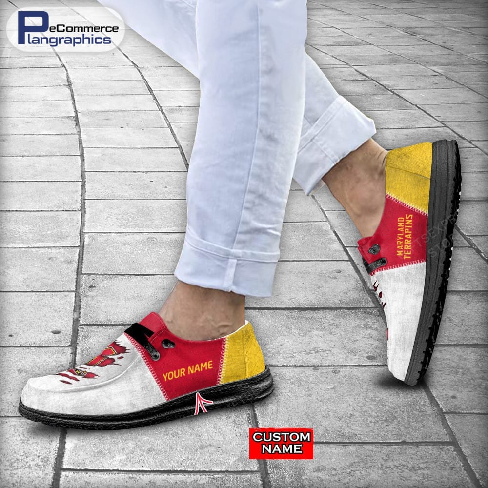 Maryland Terrapins individuelle Namens-H-D-Schuhe