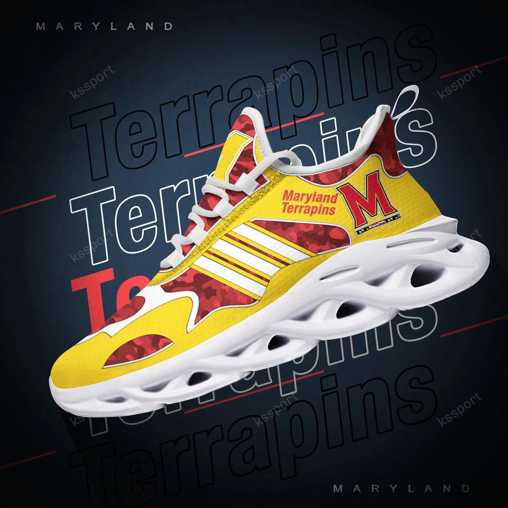Maryland Terrapins Max Soul Clunky, Camo Running Sneakers für Fans aller Zeiten