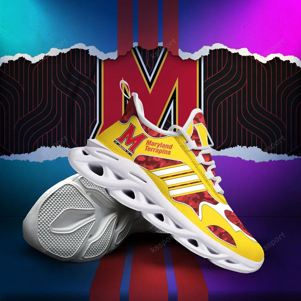 Maryland Terrapins Max Soul Clunky, Camo Running Sneakers für Fans aller Zeiten
