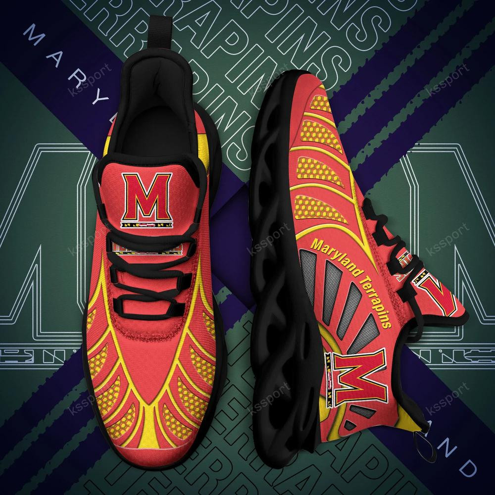 Maryland Terrapins Max Soul Clunky, schwarz-weiße Laufschuhe