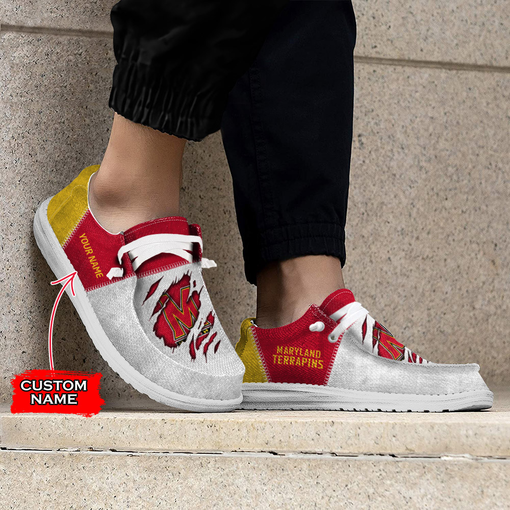 Maryland Terrapins personalisierte H-D-Sportschuhe – individuelles Namensdesign