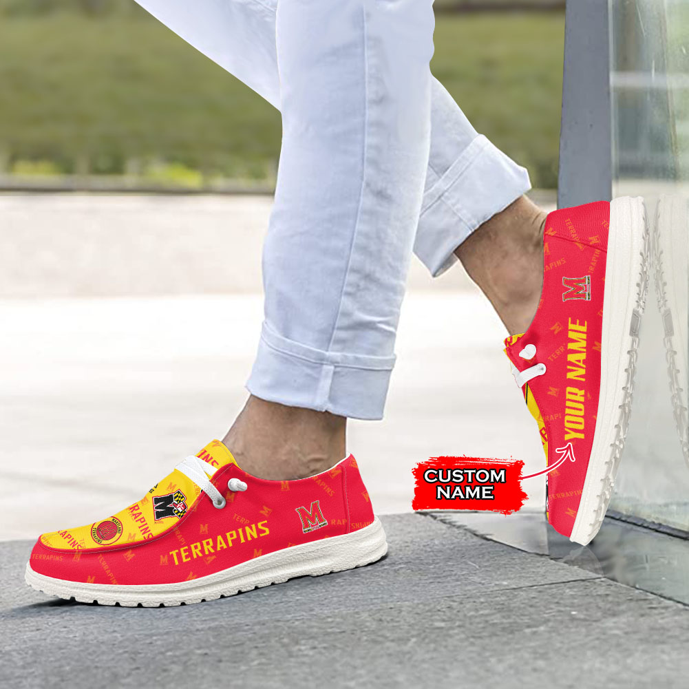 Maryland Terrapins personalisierte H-D-Sportschuhe – individuelles Namensdesign