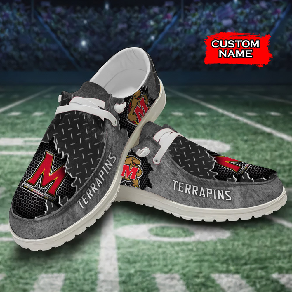 Maryland Terrapins personalisierte H-D-Sportschuhe – individuelles Namensdesign