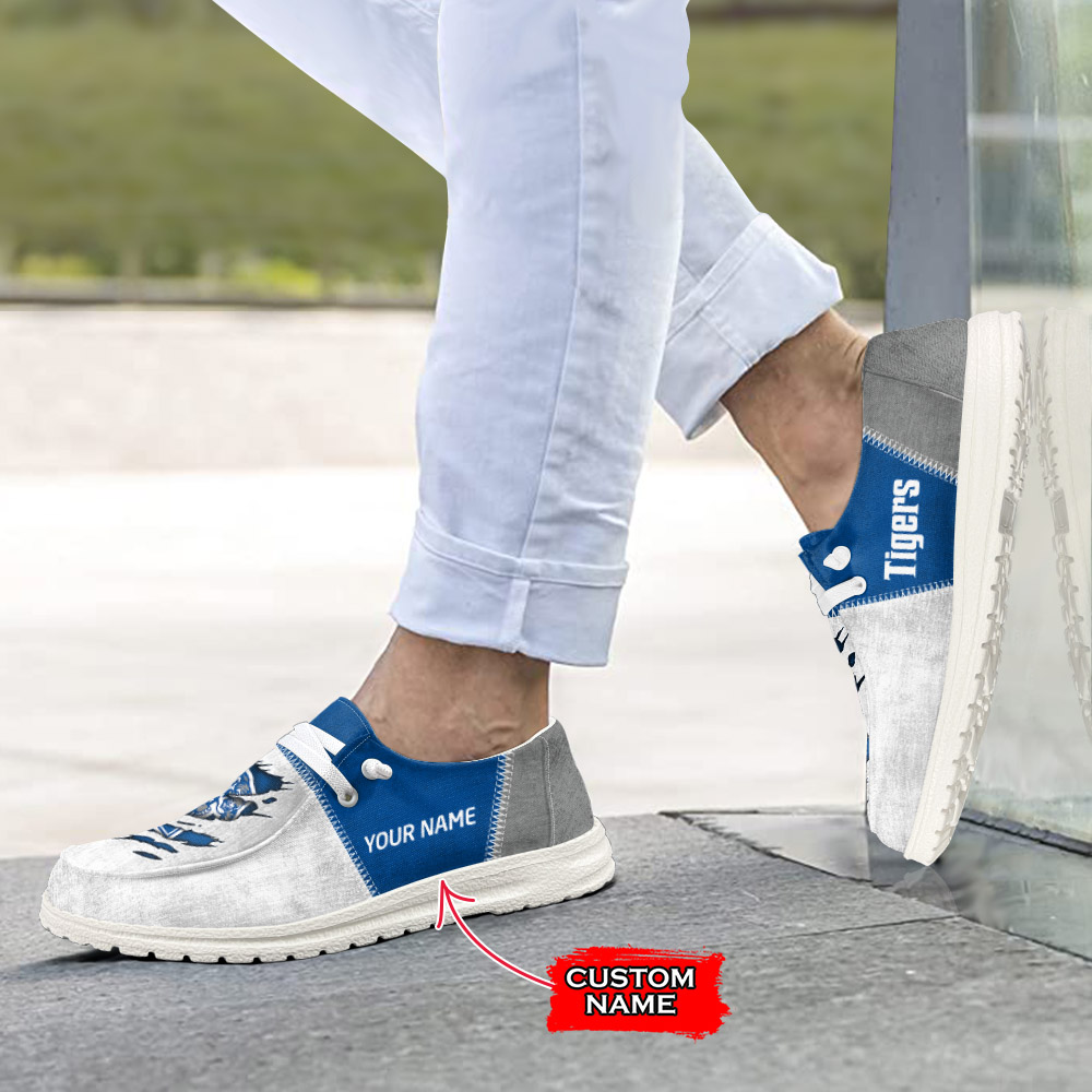 Memphis Tigers H-D Shoes Wally Herren-Slipper zum Schnüren für Männer und Frauen