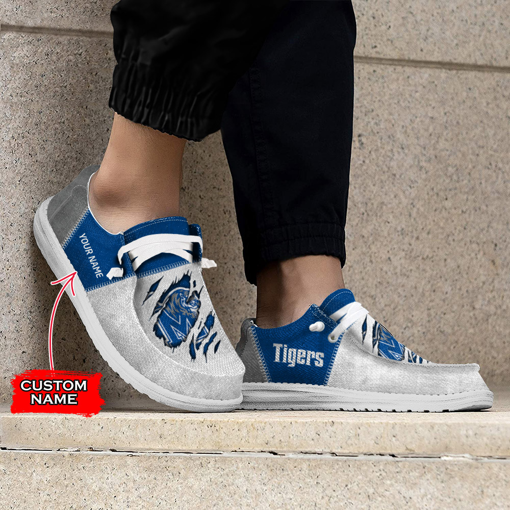 Memphis Tigers H-D Shoes Wally Herren-Slipper zum Schnüren für Männer und Frauen