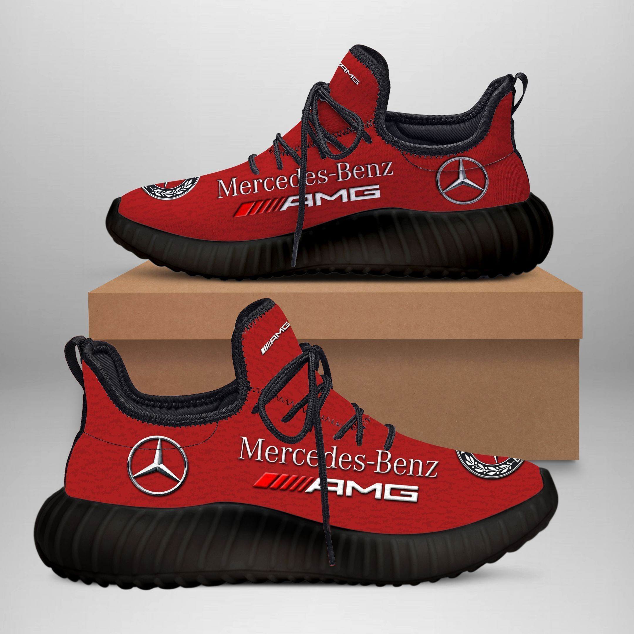 Mercedes Benz AMG YZ Schuhe Ver1 (Dunkelrot)