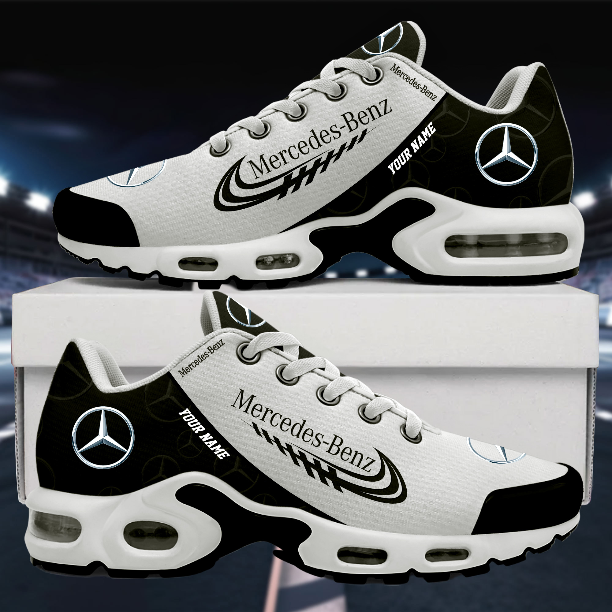 Mercedes Custom Name Sportschuhe VS4