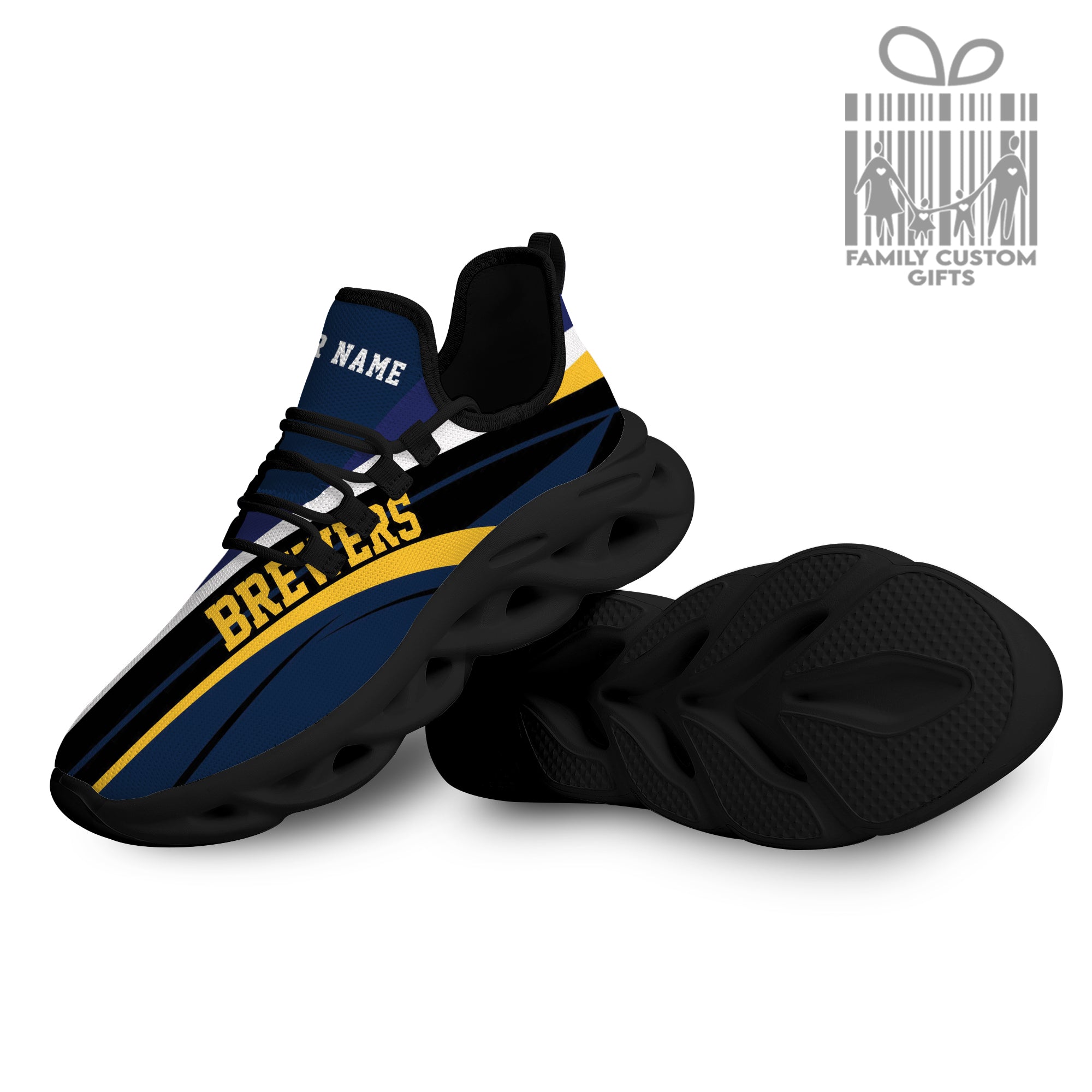Milwaukee Brewers Custom Baseball Personalisierte Max Soul Sneakers Laufsportschuhe für Männer Frauen
