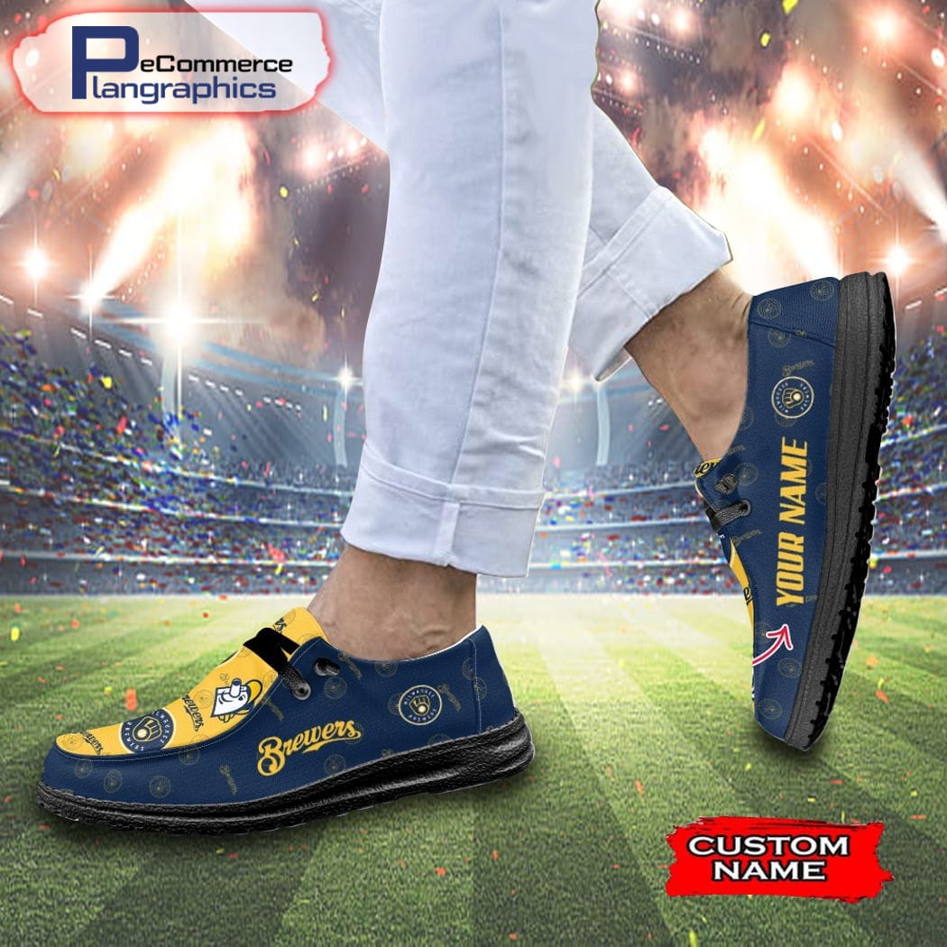 Milwaukee Brewers Custom H-D Schuhe