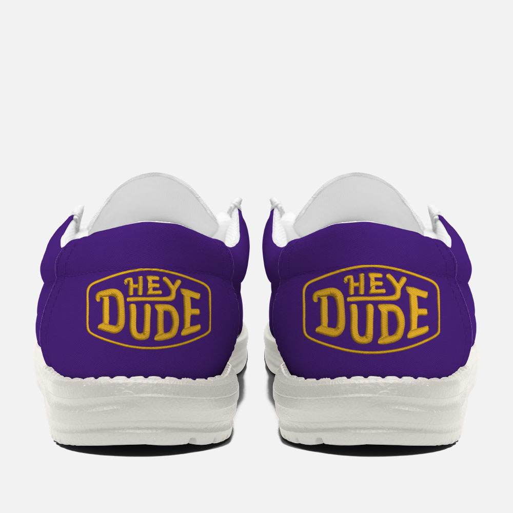 Minnesota Vikings personalisierte Hey Dude-Sportschuhe – individuelles Namensdesign, perfektes Geschenk für Fans