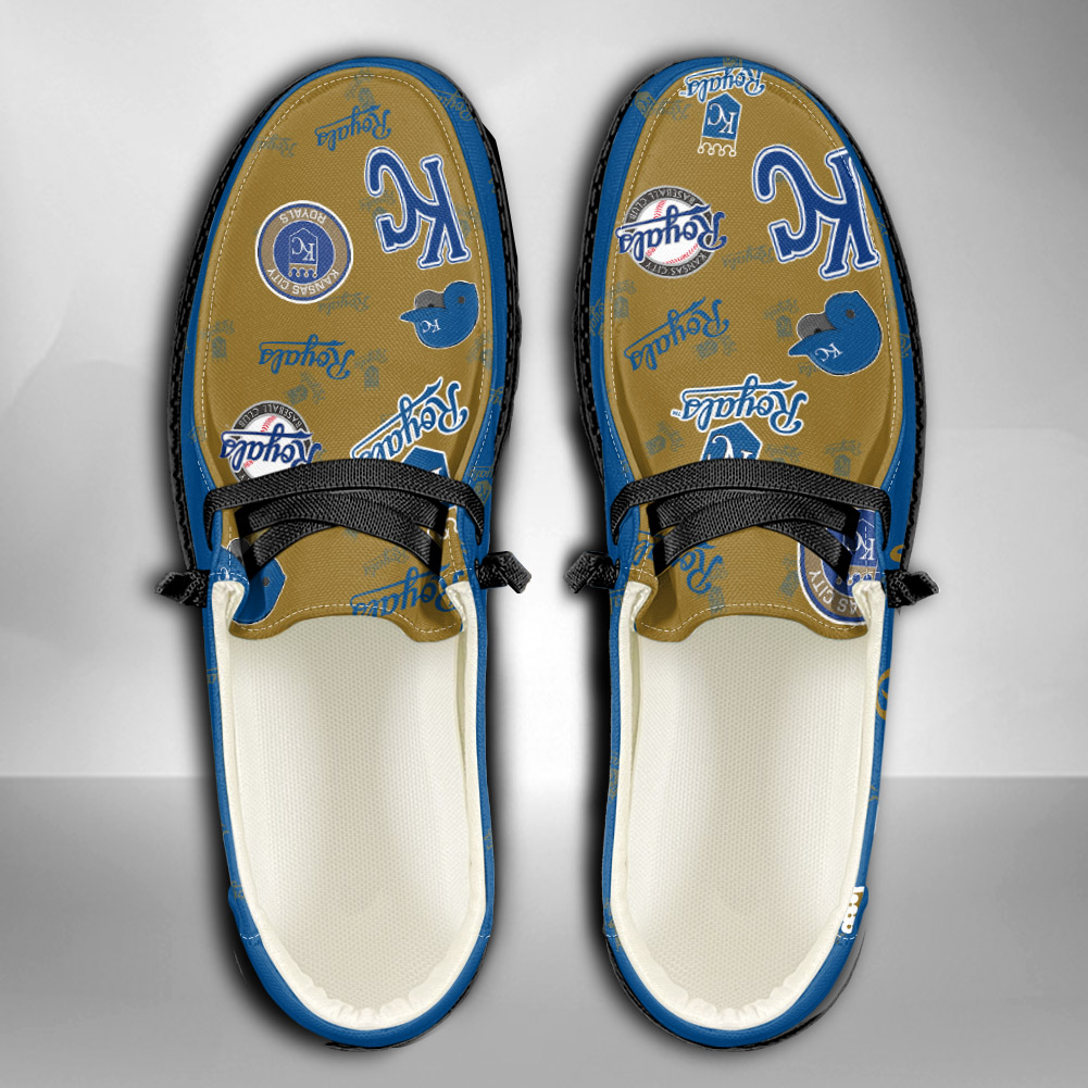 MLB Kansas City Royals H-D Shoes Wally Herren-Schnür-Loafer für Männer und Frauen
