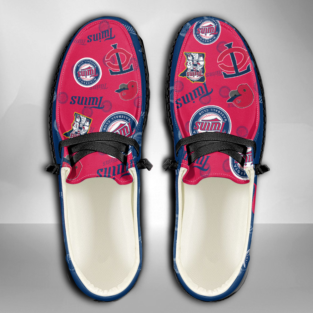 MLB Minnesota Twins H-D Shoes Wally Herren-Slipper zum Schnüren für Männer und Frauen
