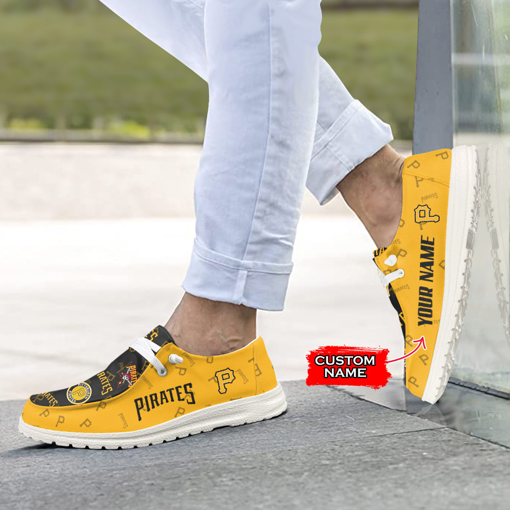 MLB Pittsburgh Pirates H-D Shoes Wally Herren-Slipper zum Schnüren für Männer und Frauen