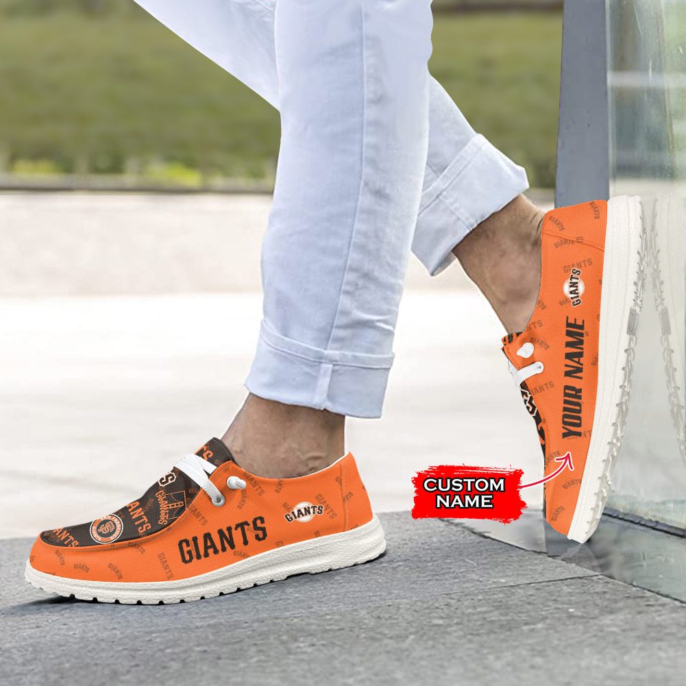 MLB San Francisco Giants H-D Shoes Wally Herren-Slipper zum Schnüren für Männer und Frauen