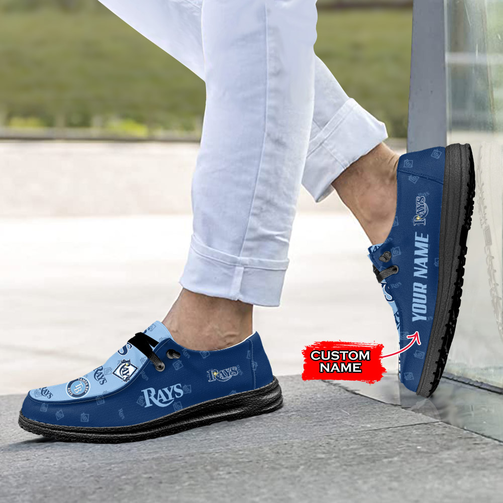 MLB Tampa Bay Rays H-D Shoes Wally Herren-Schnür-Loafer für Männer und Frauen