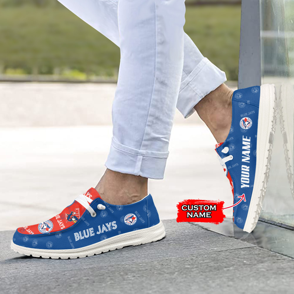 MLB Toronto Blue Jays H-D Shoes Wally Herren-Schnür-Loafer für Männer und Frauen