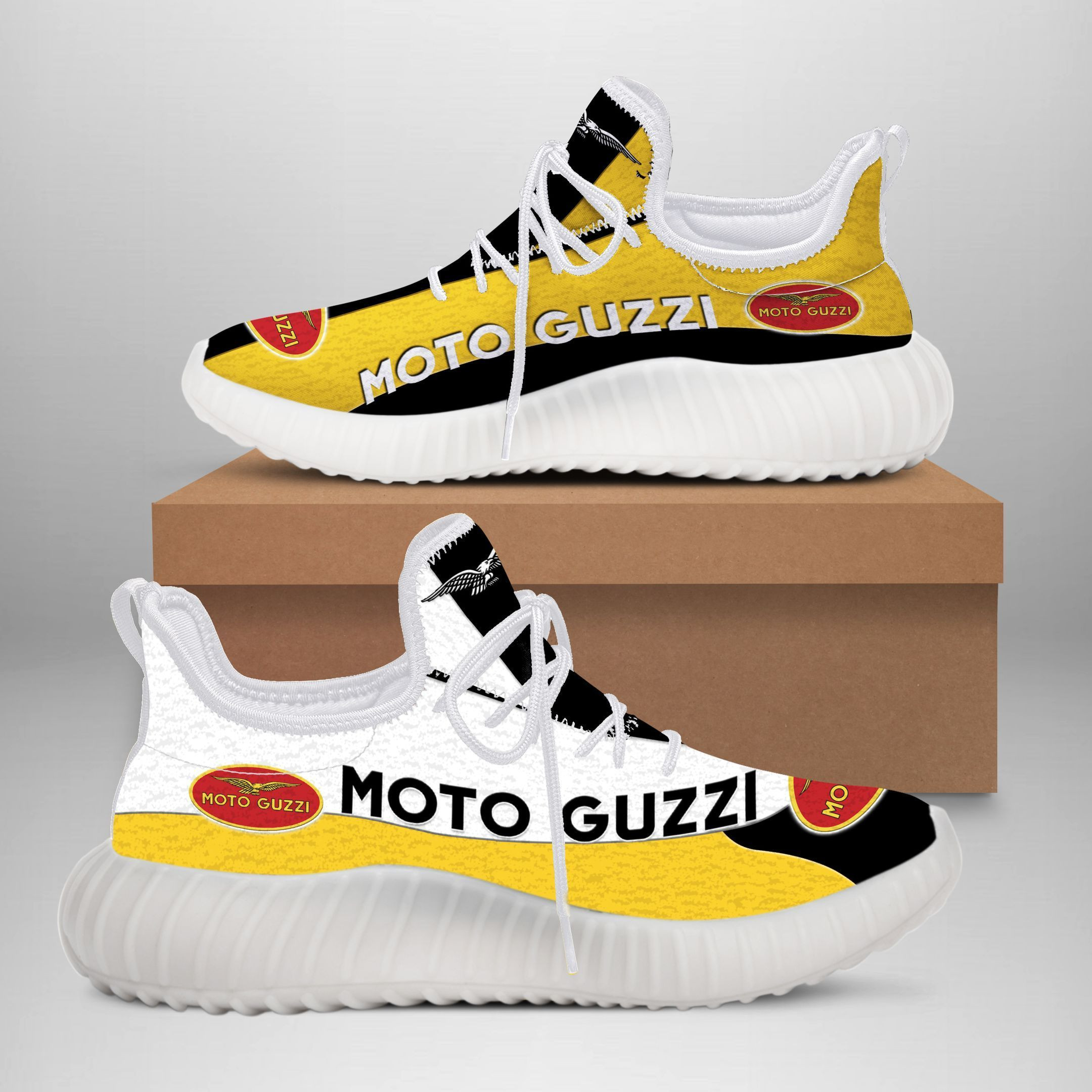 Moto Guzzi YZ Schuhe Ver2 (Gelb)