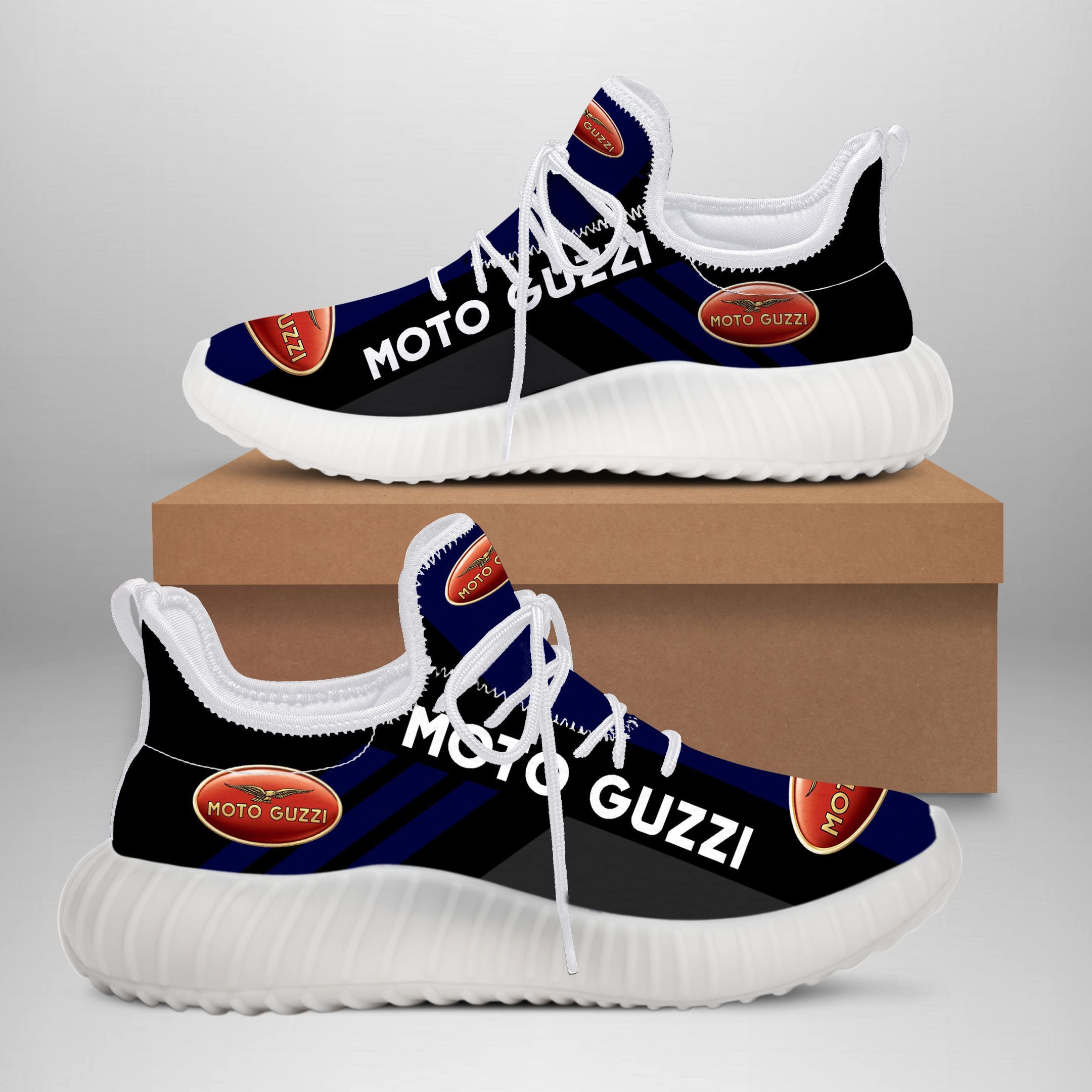 Moto Guzzi YZ Schuhe Ver3 (Dunkelblau)