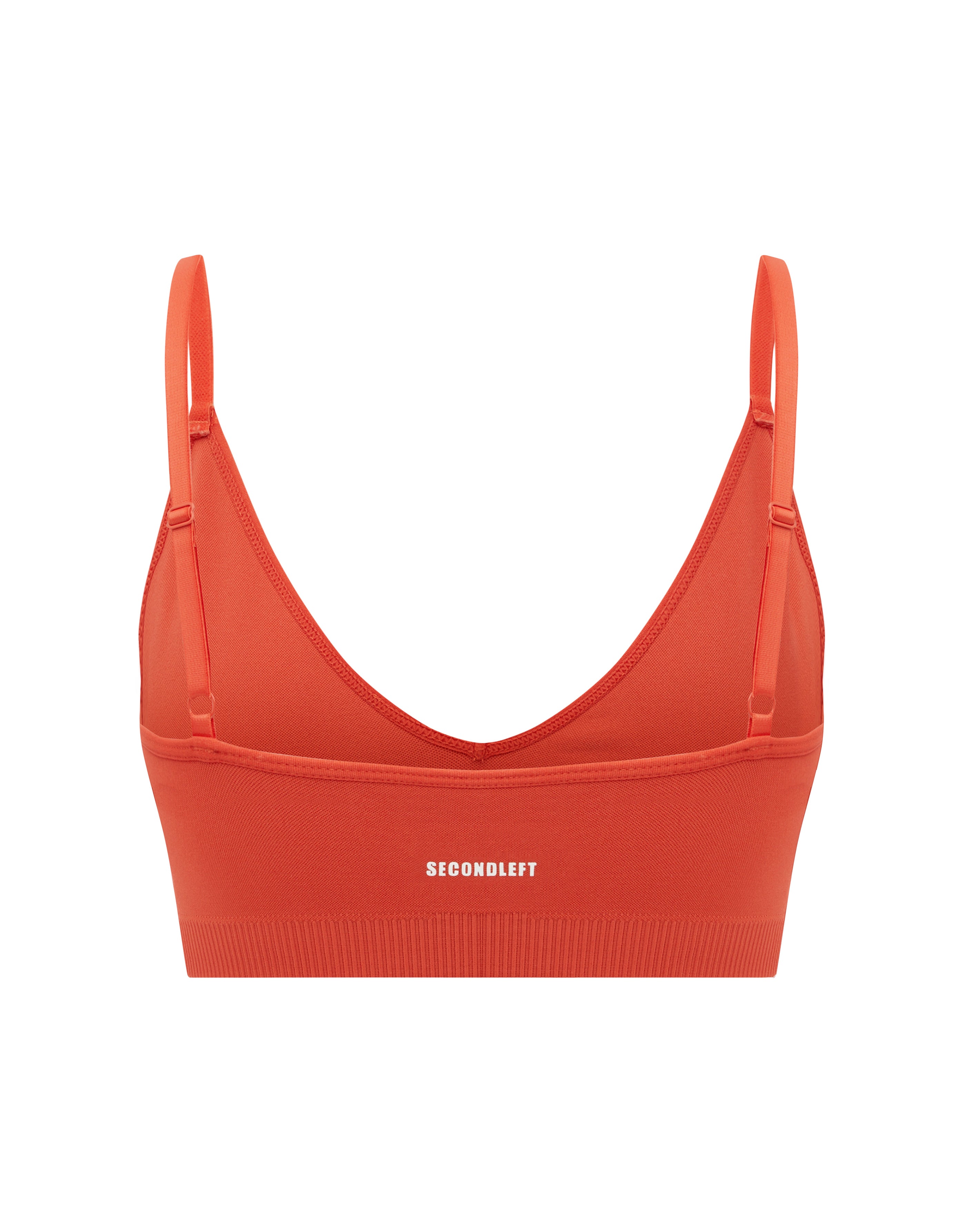 Nahtloses Gym Sport Workout Base Bralette – Rot – JWFancy