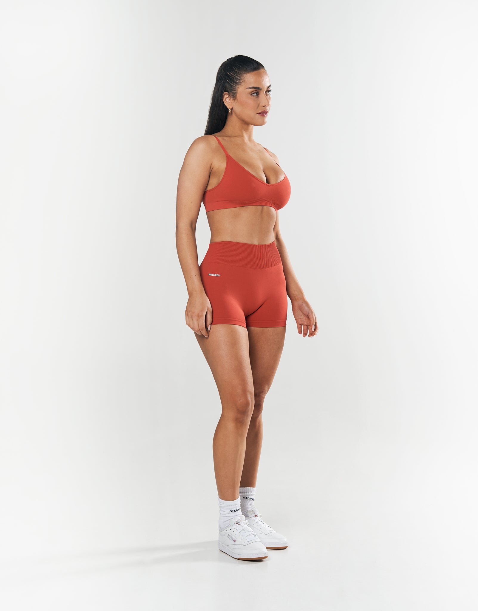 Nahtloses Gym Sport Workout Base Bralette – Rot – JWFancy