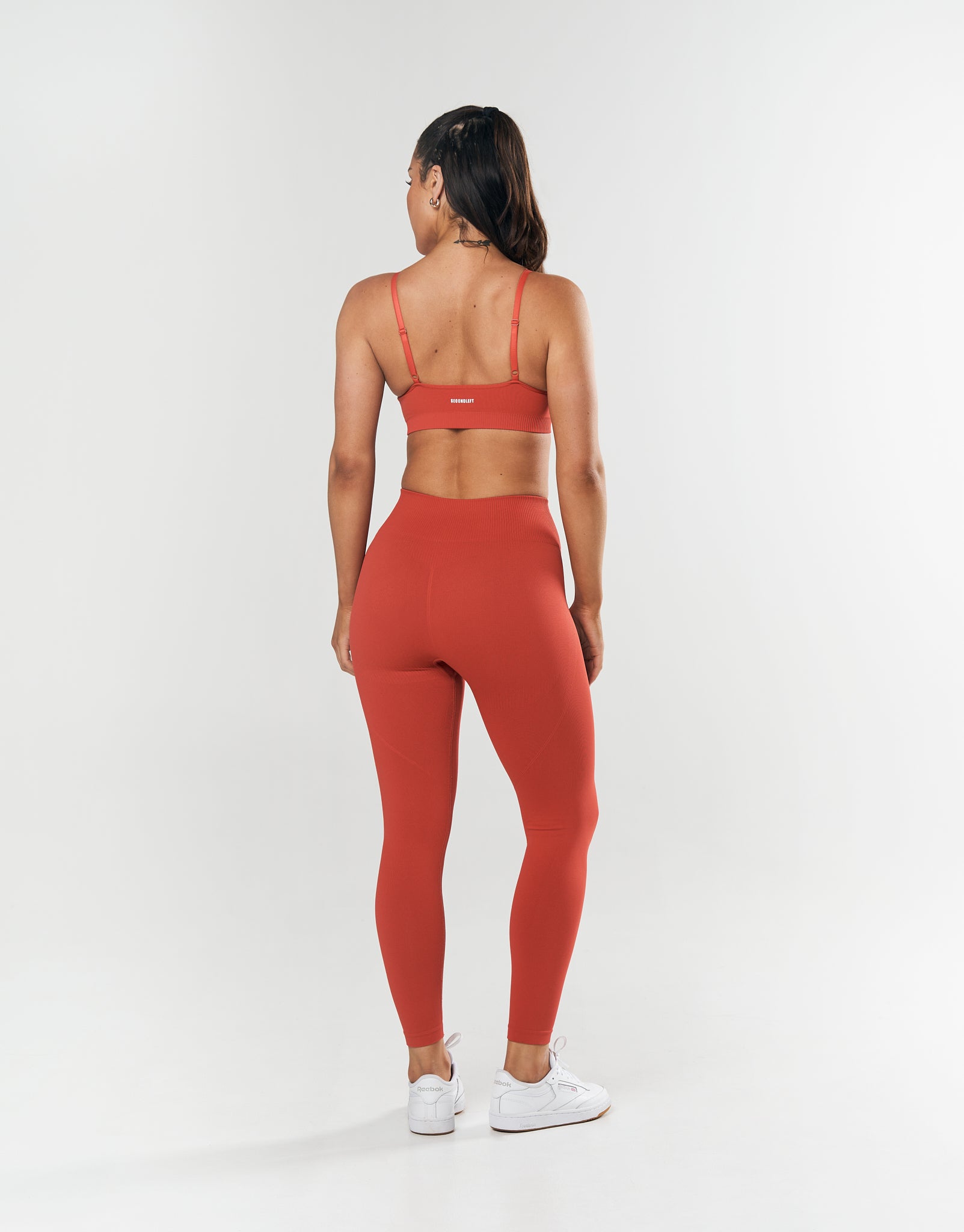 Nahtloses Gym Sport Workout Base Bralette – Rot – JWFancy