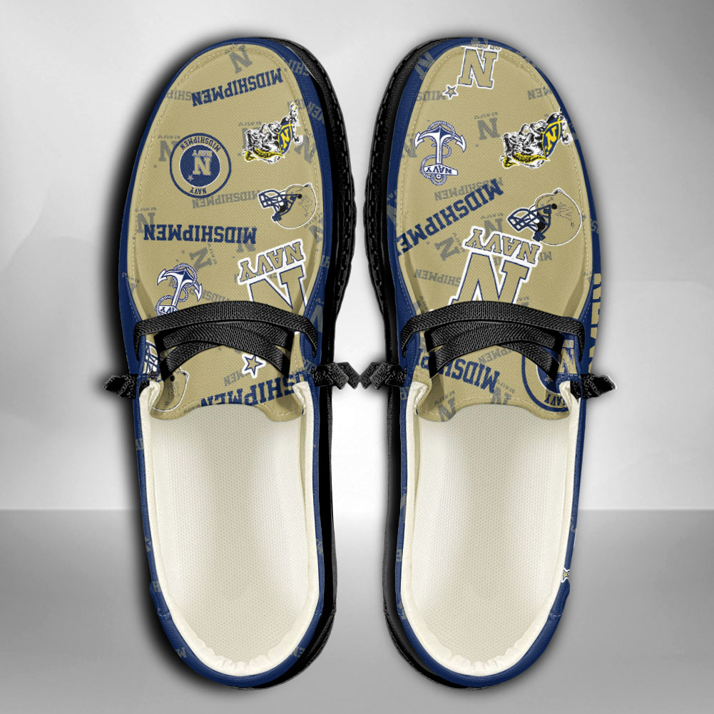 Navy Midshipmen H-D Shoes Wally Herren-Slipper zum Schnüren für Männer und Frauen