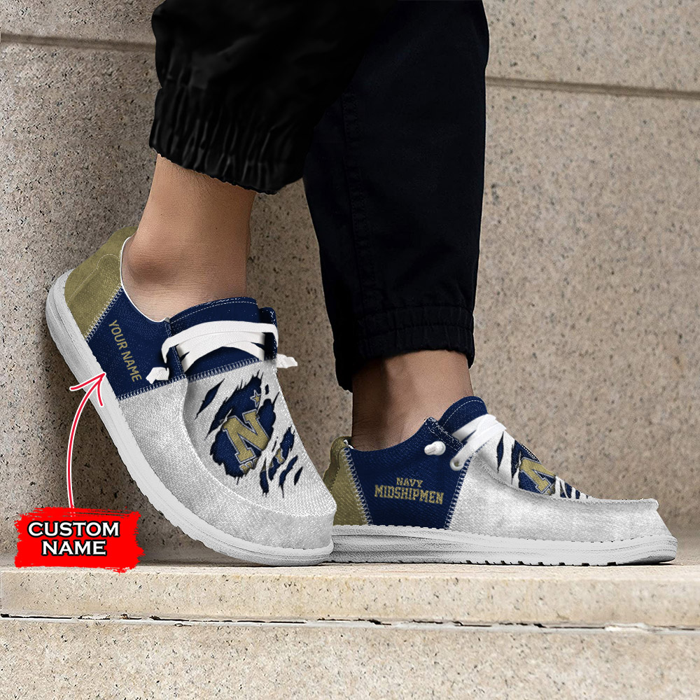 Navy Midshipmen H-D Shoes Wally Herren-Slipper zum Schnüren für Männer und Frauen