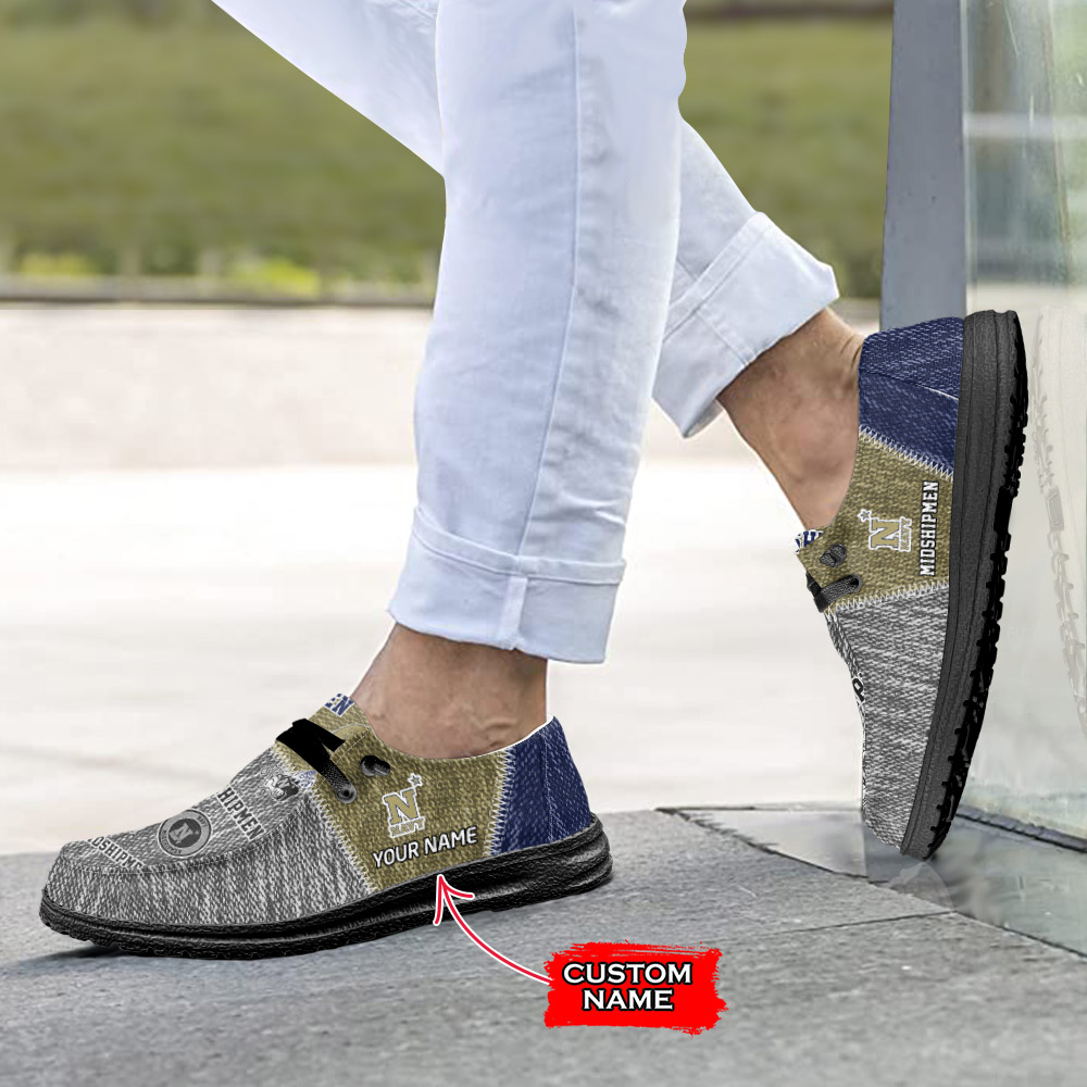 Navy Midshipmen H-D Shoes Wally Herren-Slipper zum Schnüren für Männer und Frauen