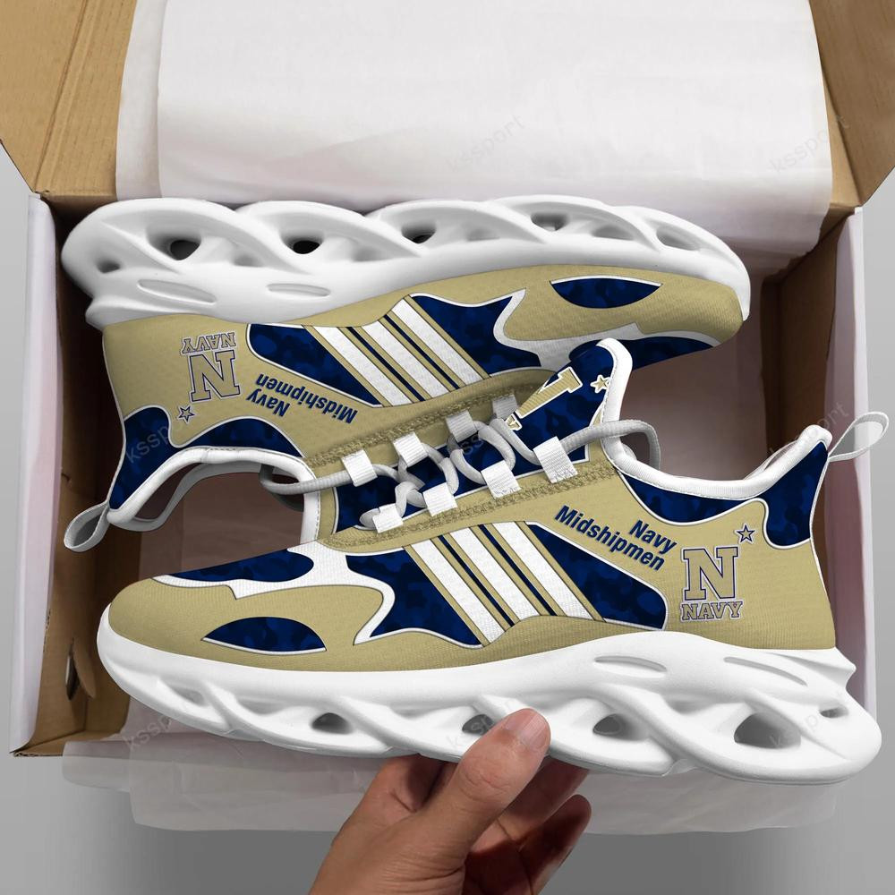 Navy Midshipmen Max Soul Clunky, Camo Running Sneakers für Fans aller Zeiten