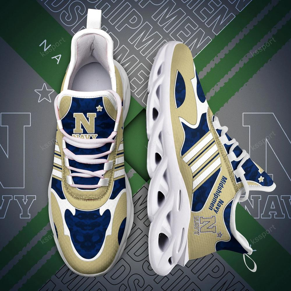 Navy Midshipmen Max Soul Clunky, Camo Running Sneakers für Fans aller Zeiten