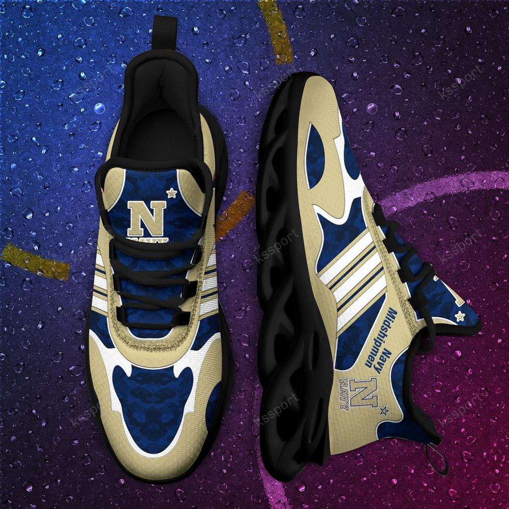 Navy Midshipmen Max Soul Clunky, Camo Running Sneakers für Fans aller Zeiten