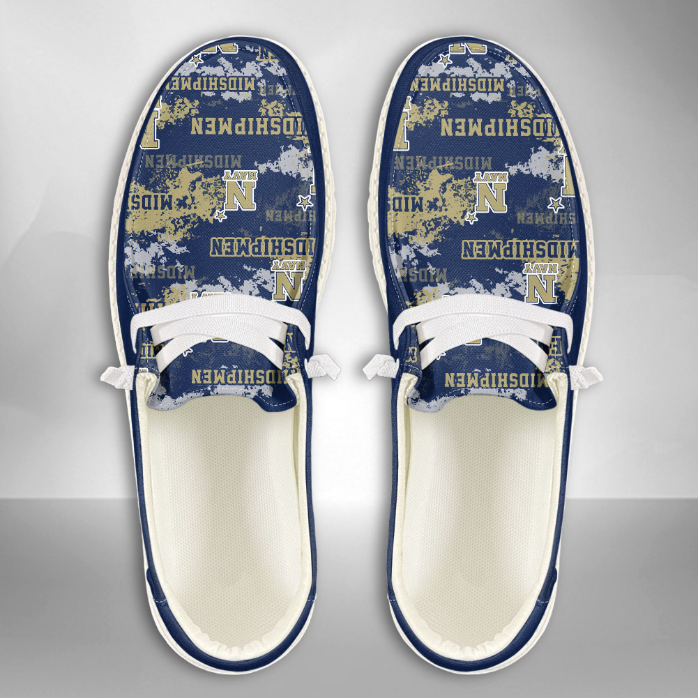 Navy Midshipmen personalisierte H-D-Sportschuhe – individuelles Namensdesign