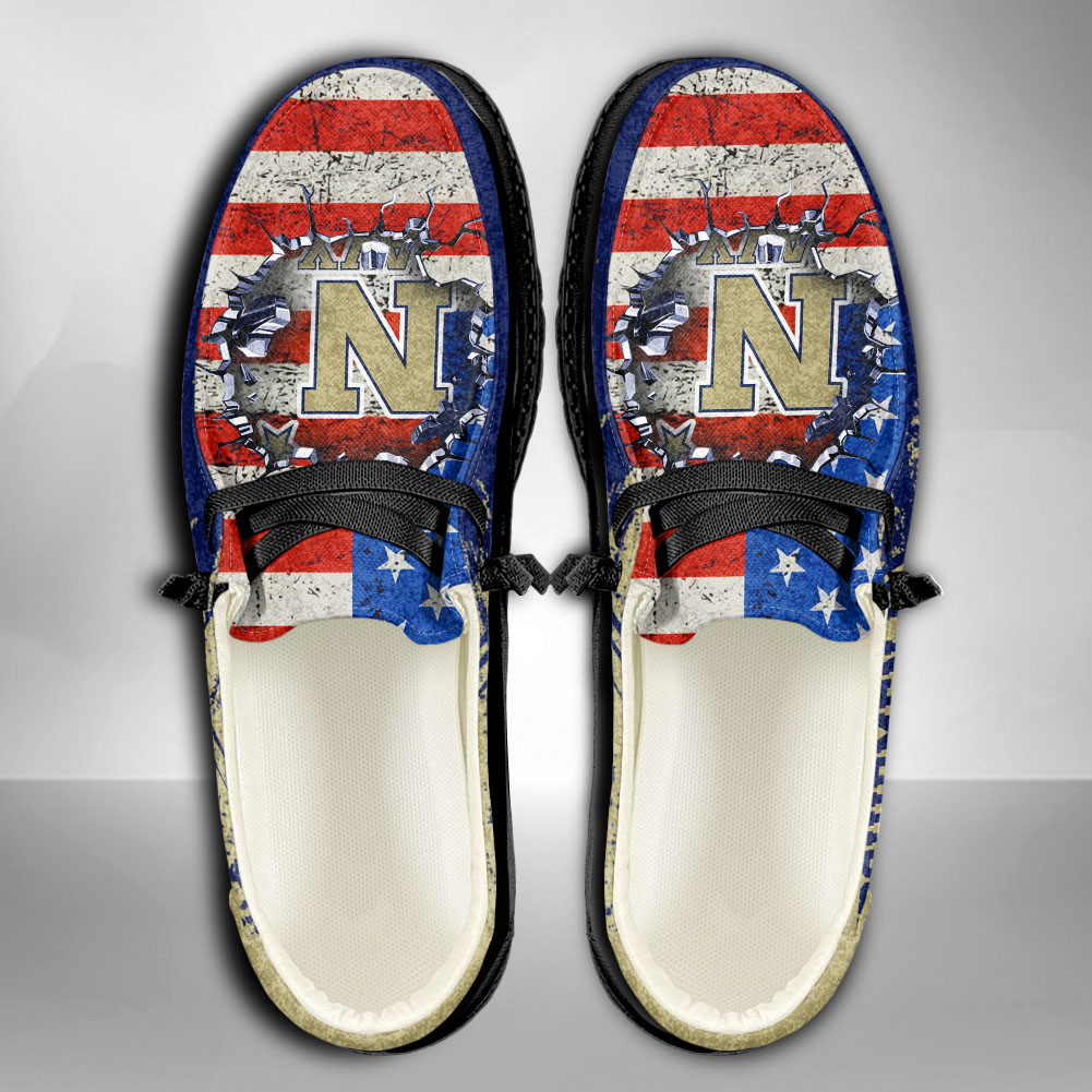 Navy Midshipmen personalisierte H-D-Sportschuhe – individuelles Namensdesign