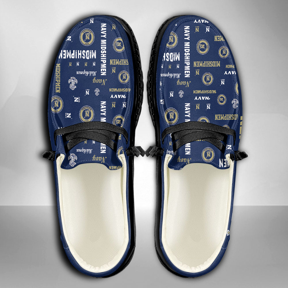 Navy Midshipmen personalisierte H-D-Sportschuhe – individuelles Namensdesign