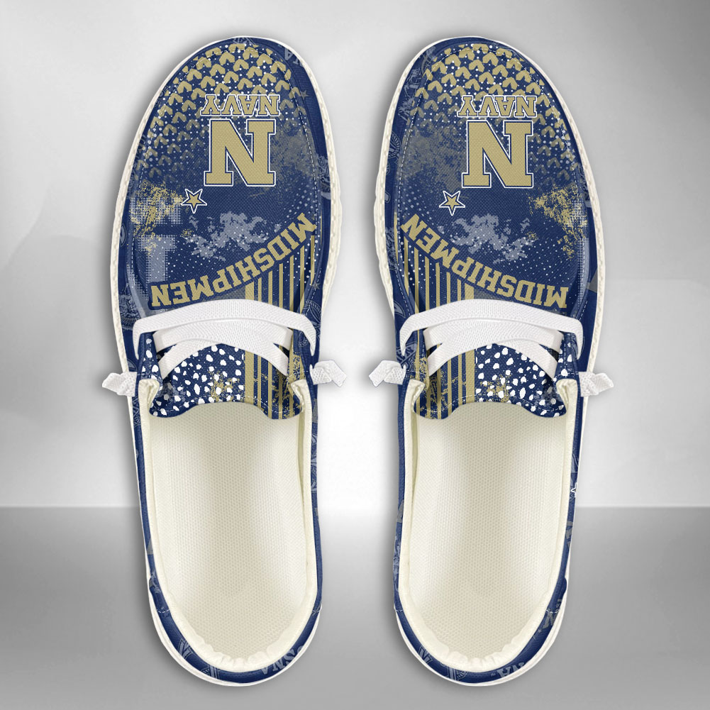 Navy Midshipmen personalisierte H-D-Sportschuhe – individuelles Namensdesign